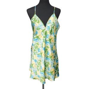 SECRET TREASURES Yellow Blue SHORT NIGHTGOWN SLEEPWEAR‎ Size 1XL